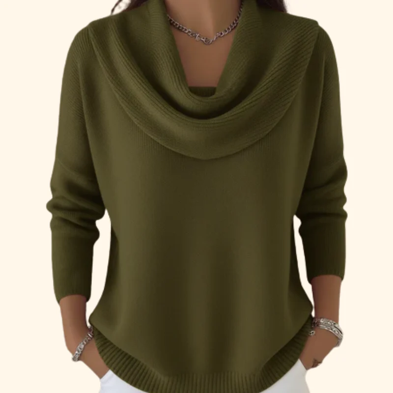 Agda™ – Weicher und Stilvoller Langarmpullover - Image 3