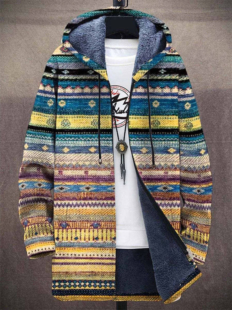 Annet™ - Luxuriöse Kunstinspirierte Kapuzenjacke mit Reißverschluss