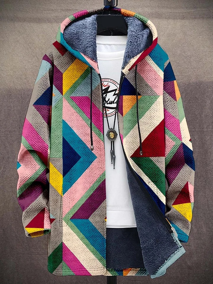 Aria™ - Luxuriöse Kunstinspirierte Kapuzenjacke mit Reißverschluss - Image 2