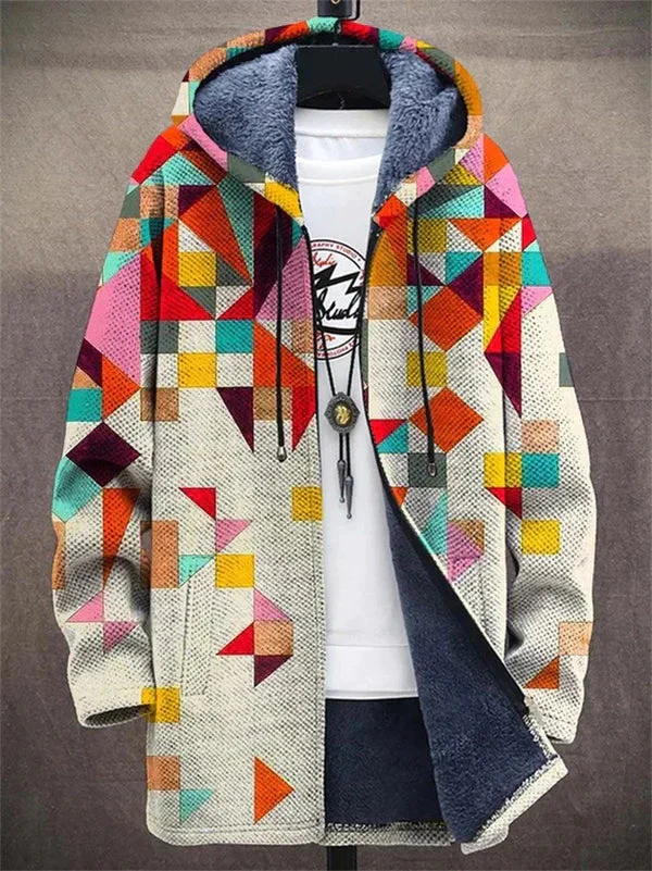 Aria™ - Luxuriöse Kunstinspirierte Kapuzenjacke mit Reißverschluss - Image 3