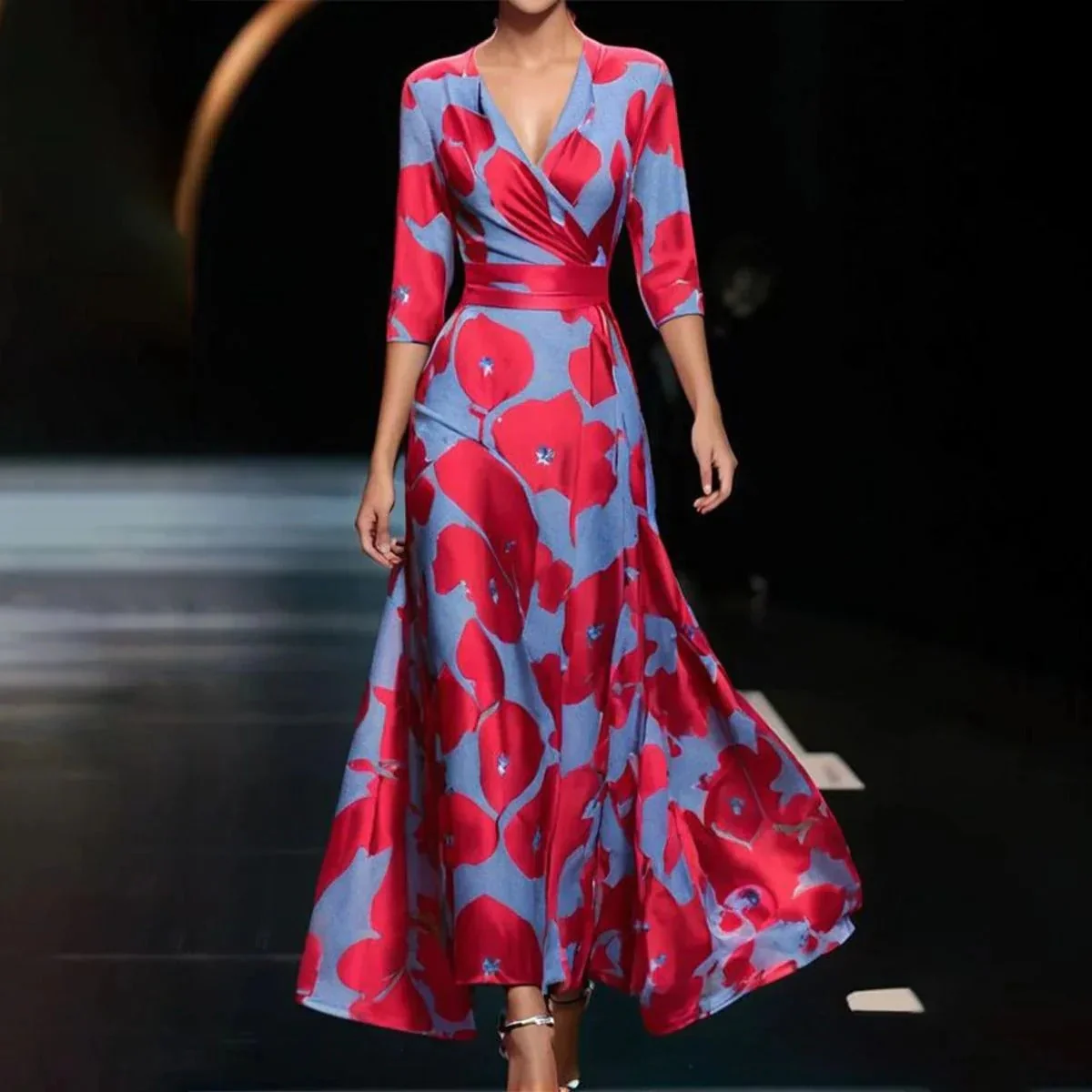 Aria™ -  Stilvolles Kleid mit Blumenmuster - Image 5