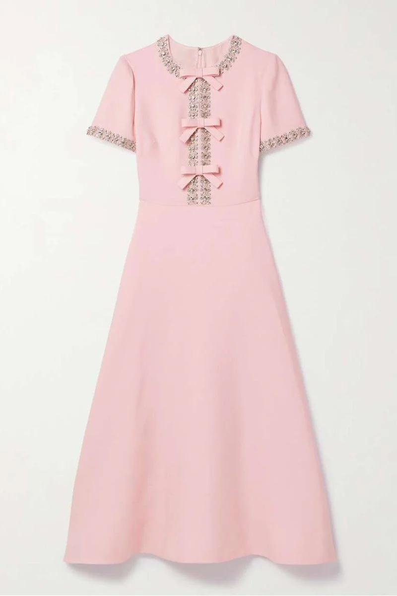 Aria™ - Midi-Kleid mit Schleifendetail und Kristallen - Image 2