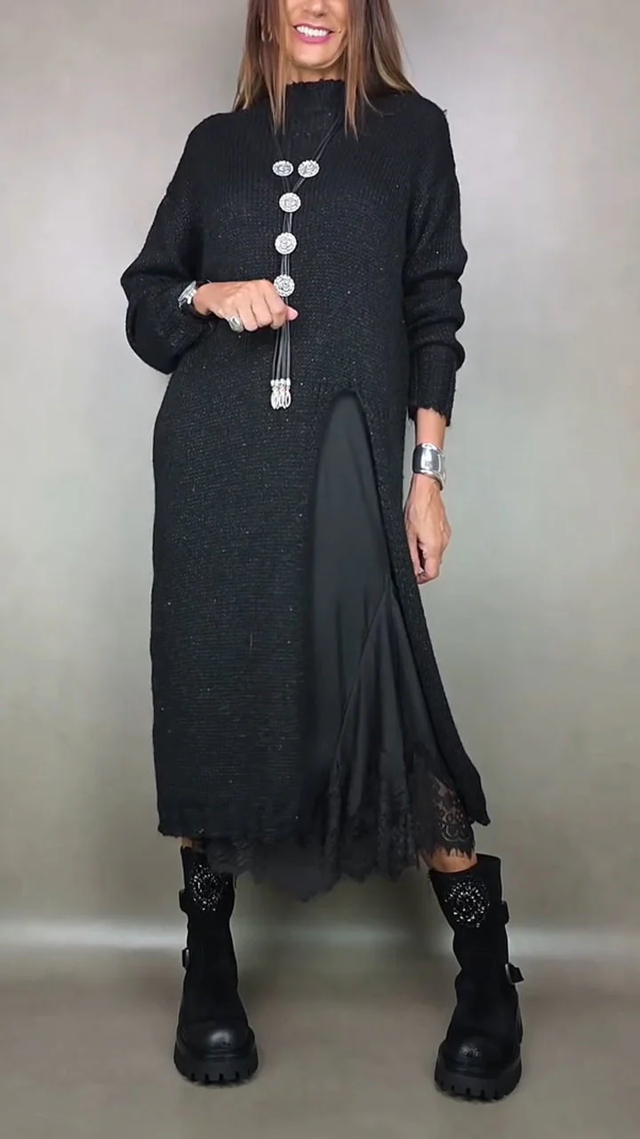 Artone™ - Elegantes Zweiteiliges Set – langer Pullover und Passendes Kleid - Image 3