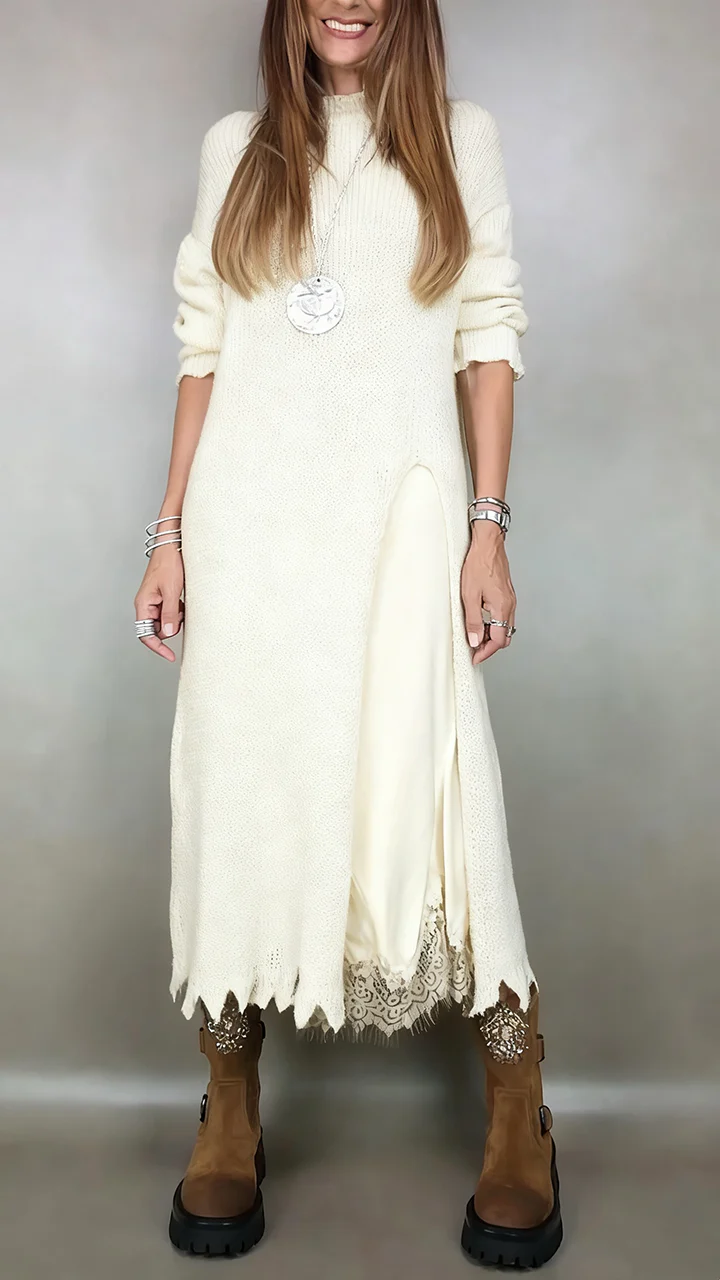 Artone™ - Elegantes Zweiteiliges Set – langer Pullover und Passendes Kleid - Image 6