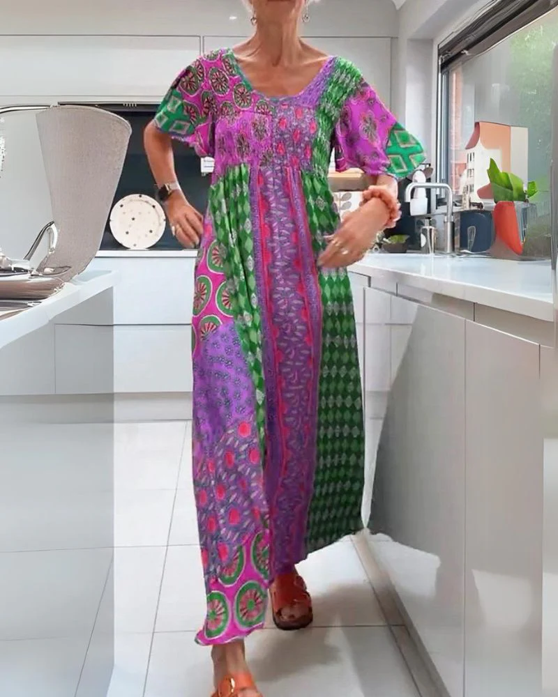 Ash™ - Buntes Bohemian-Kleid - Image 4