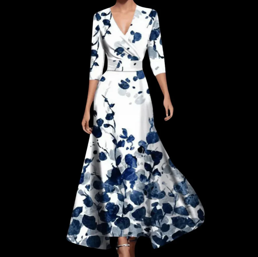 Aurora™ - Bequemes V-Ausschnitt Kleid für den Alltag - Image 5