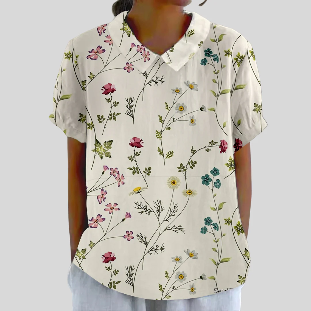 Béatrice - Botanische Bluse Fein