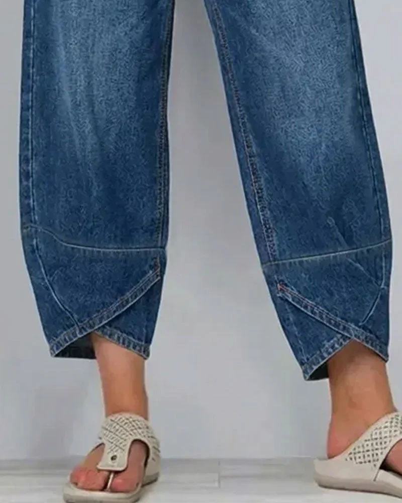 Bente - Denim-Style Hose - Image 2