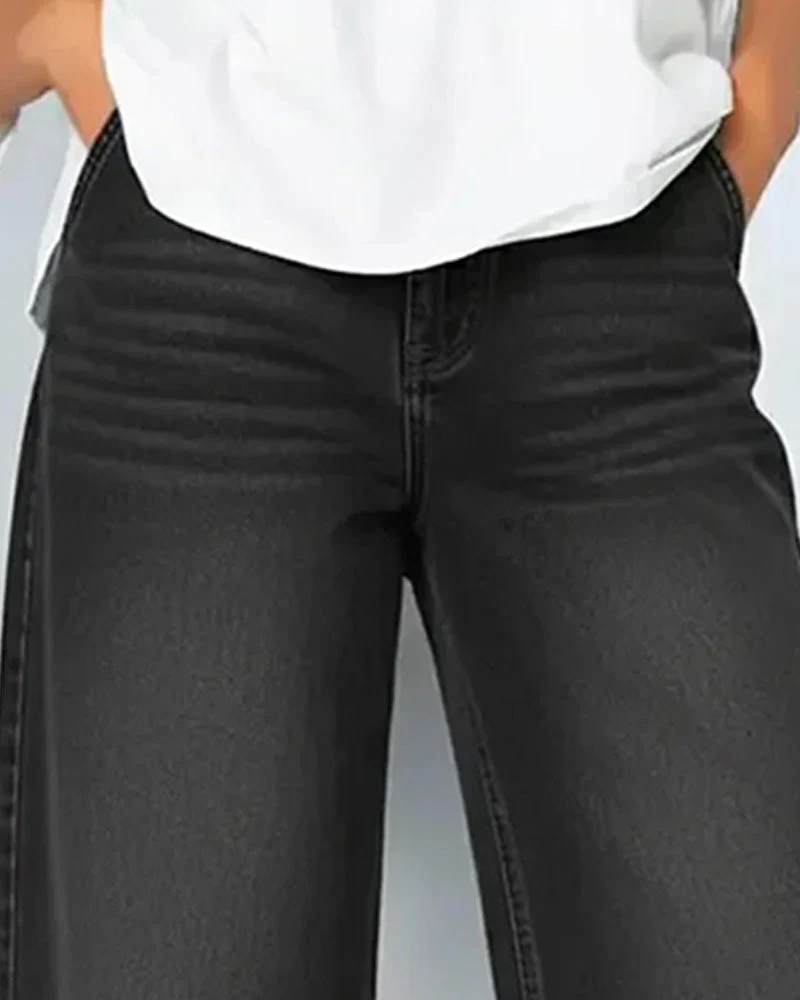 Bente - Denim-Style Hose - Image 6