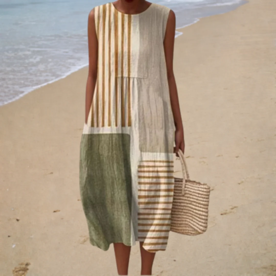 Bequemes, Ärmelloses Sommerkleid