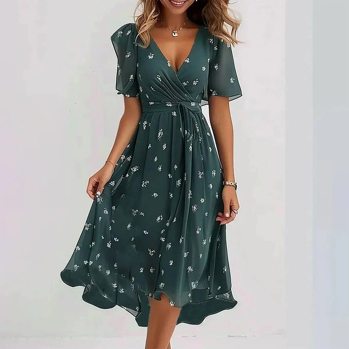 Bianca™ - Damenkleid mit V-Ausschnitt