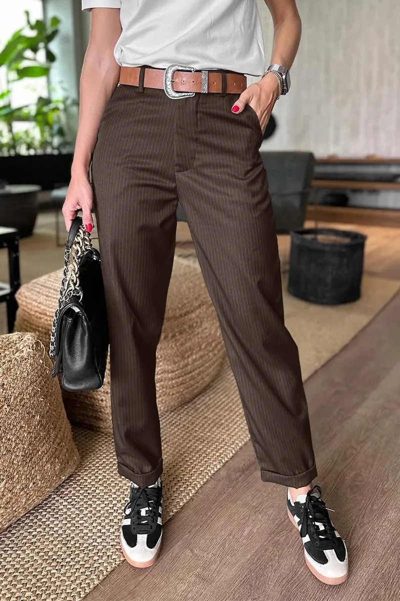 Bjarne™ - Elegante, Figurbetonte Gestreifte Hose - Image 2