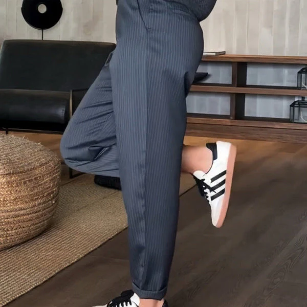 Bjarne™ - Elegante, Figurbetonte Gestreifte Hose - Image 7
