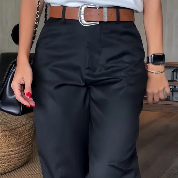 Bjarne™ - Elegante, Figurbetonte Gestreifte Hose - Image 8