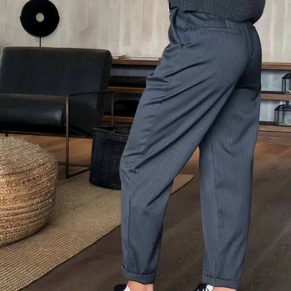 Bjarne™ - Elegante, Figurbetonte Gestreifte Hose - Image 9