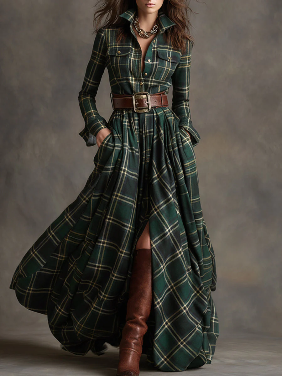 Bodil™ -  Maxi-Hemdkleid mit Karomuster - Image 2