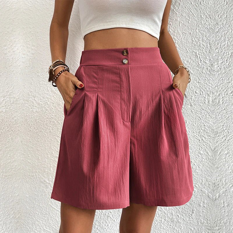 Chelsie - Hohe Taille Bequeme Shorts - Image 2