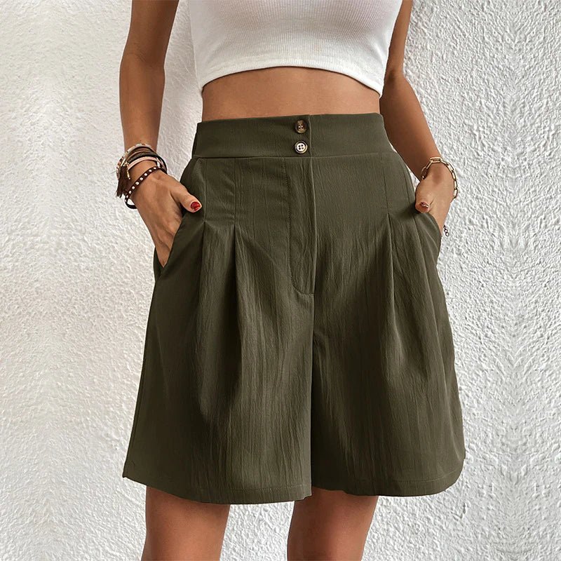 Chelsie - Hohe Taille Bequeme Shorts - Image 4
