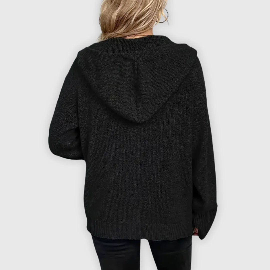 Chivana™ - Stylischer & Schicker Langarm-Hoodie mit Knopfleiste - Image 10