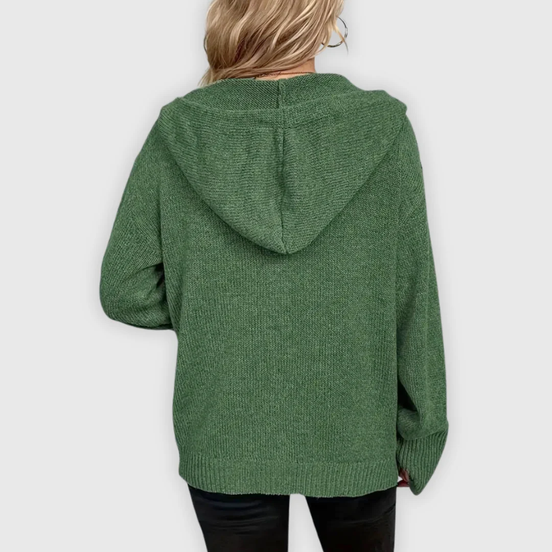 Chivana™ - Stylischer & Schicker Langarm-Hoodie mit Knopfleiste - Image 14