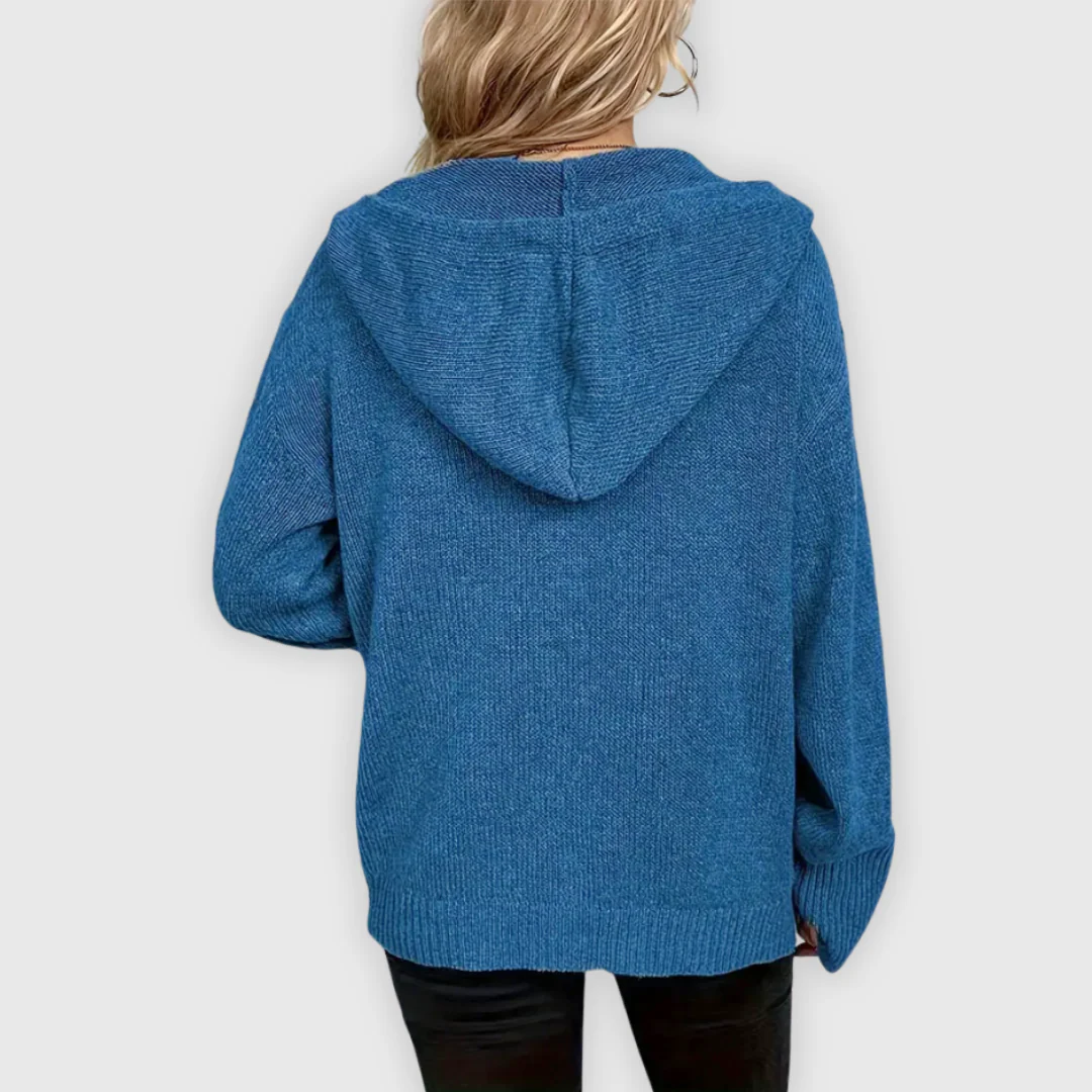 Chivana™ - Stylischer & Schicker Langarm-Hoodie mit Knopfleiste - Image 16