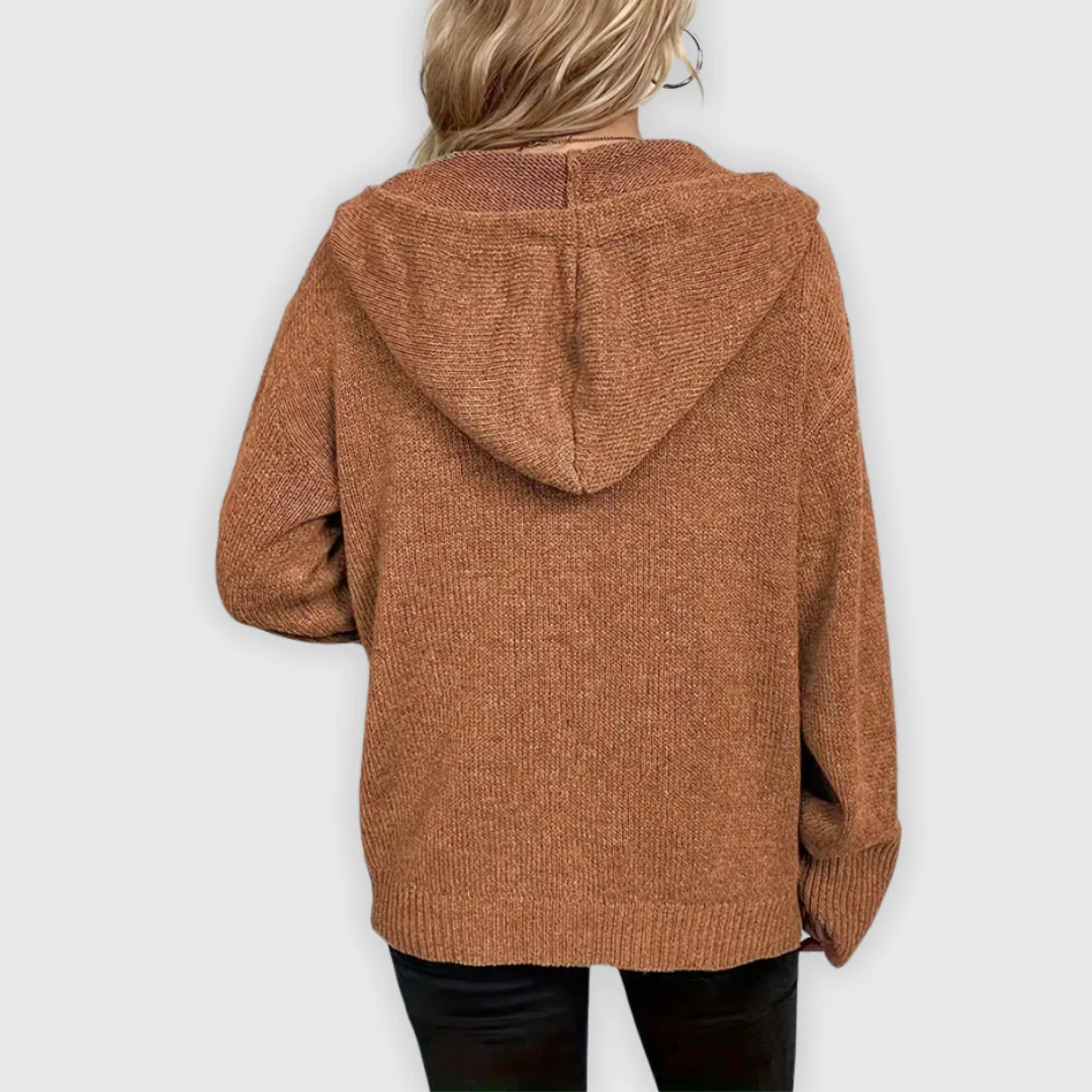 Chivana™ - Stylischer & Schicker Langarm-Hoodie mit Knopfleiste - Image 18
