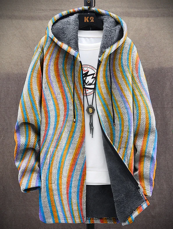 Chloe™ - Luxuriöse Kunstinspirierte Kapuzenjacke mit Reißverschluss