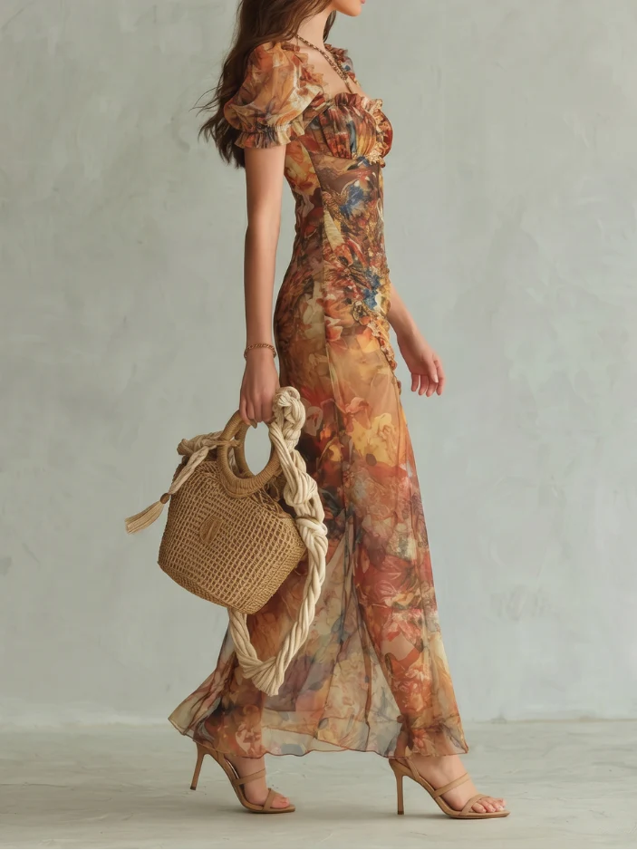 Ciel - Midikleid mit Volantärmeln - Image 2