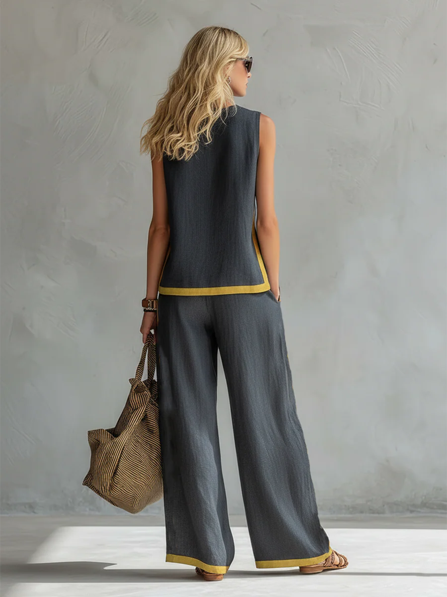 Claire™ - Schickes Leinen Ensemble - Image 4