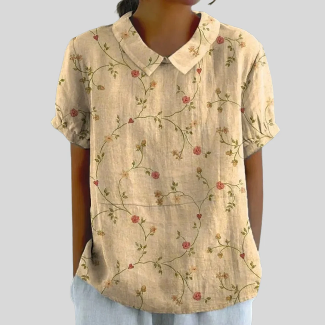 Claire - Subtile Blumenbluse