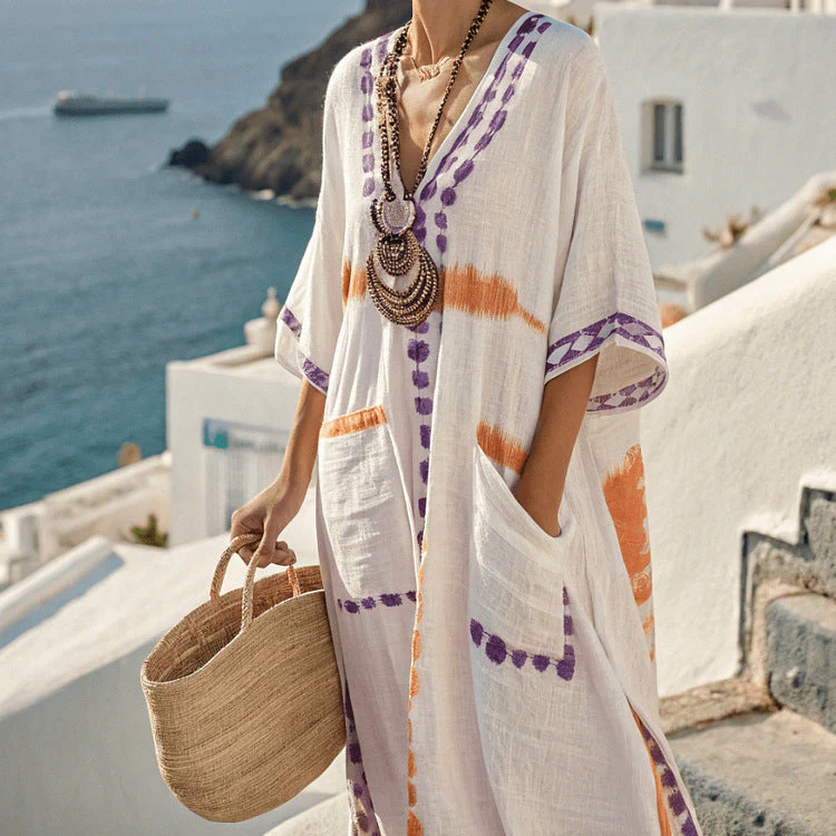 Cleopatra-Kaftan-Kleid – Violett & Spice