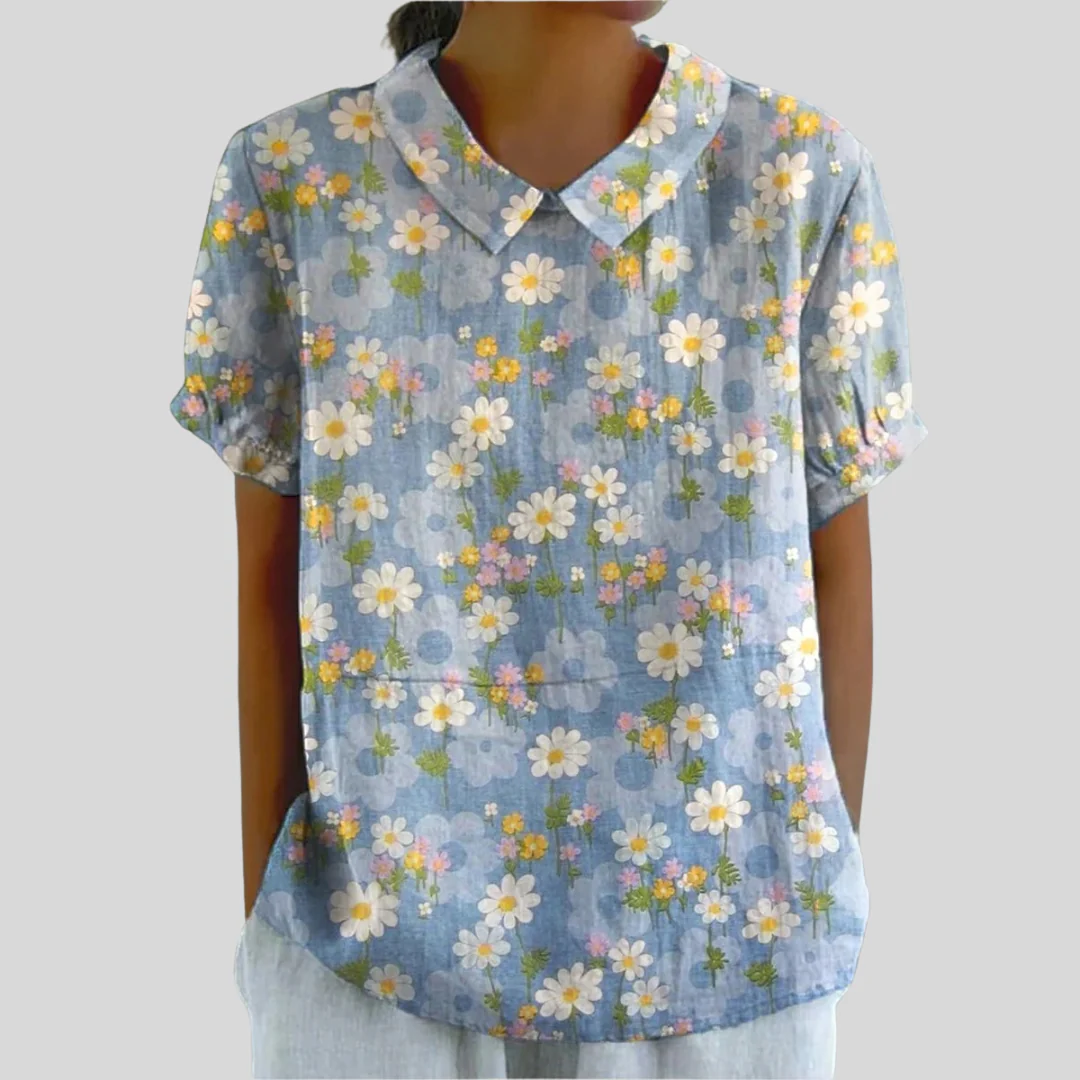 Coralie - Bluse Frische Margeriten