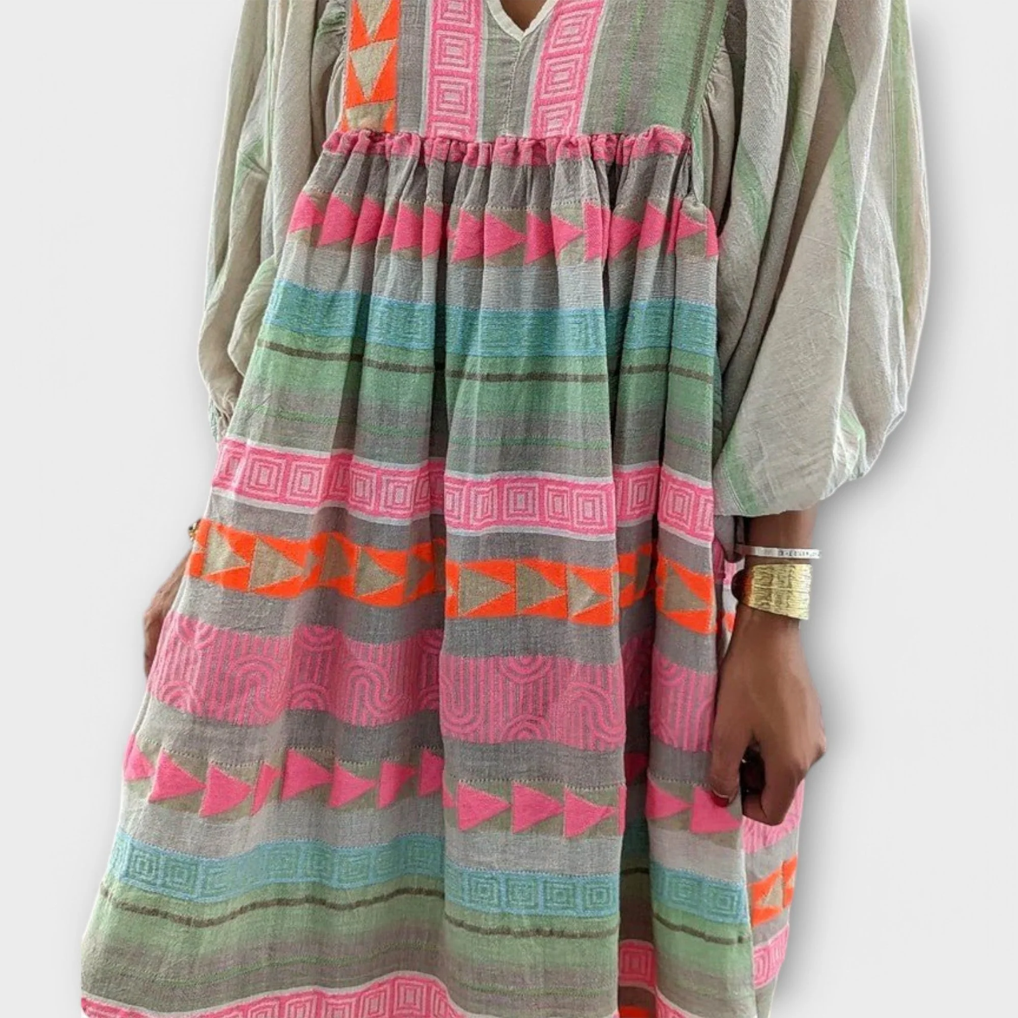 Dana™ - Farbige A-Linien-Kleid - Image 5