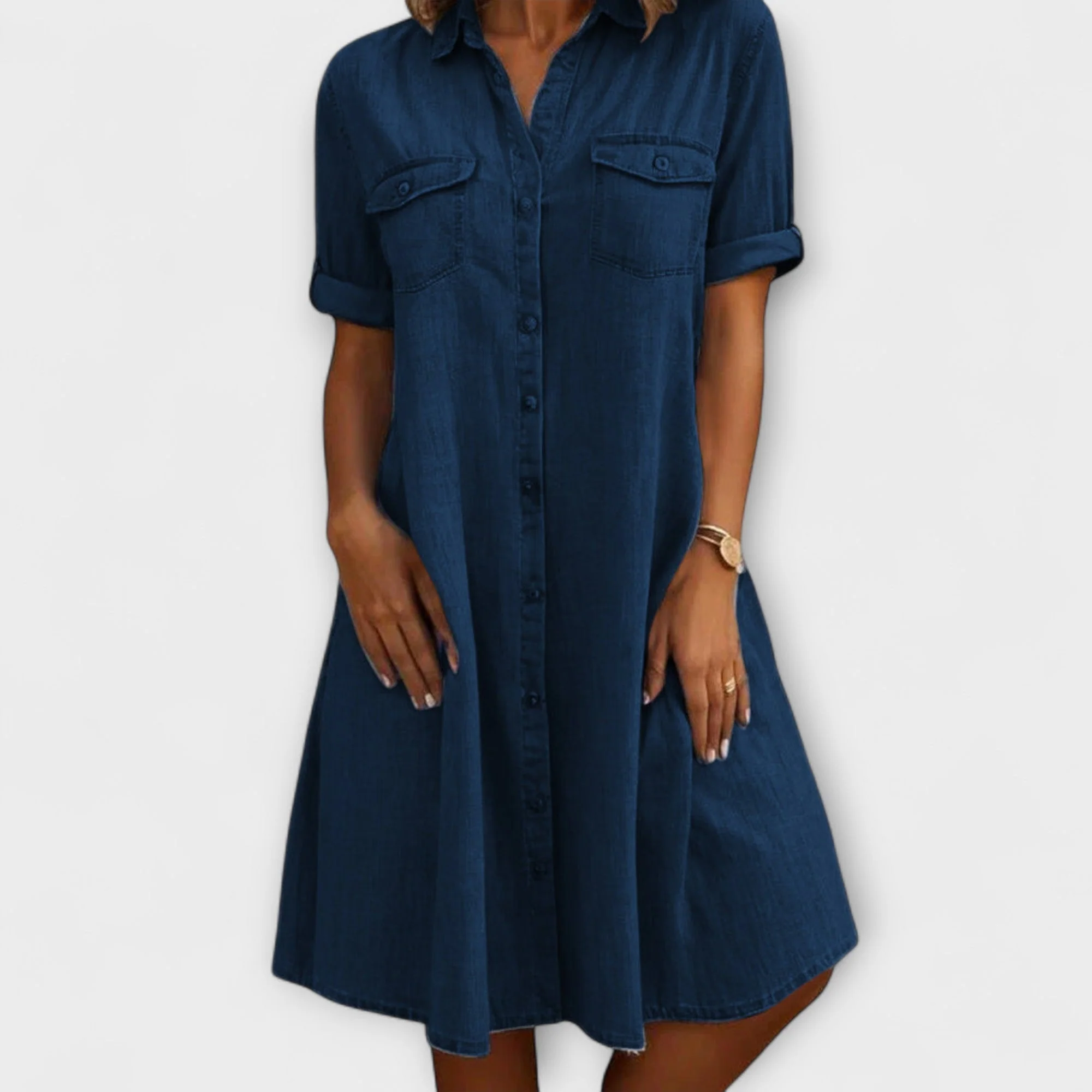Danna™ - A-Linien-Kleid mit V-Ausschnitt - Image 3