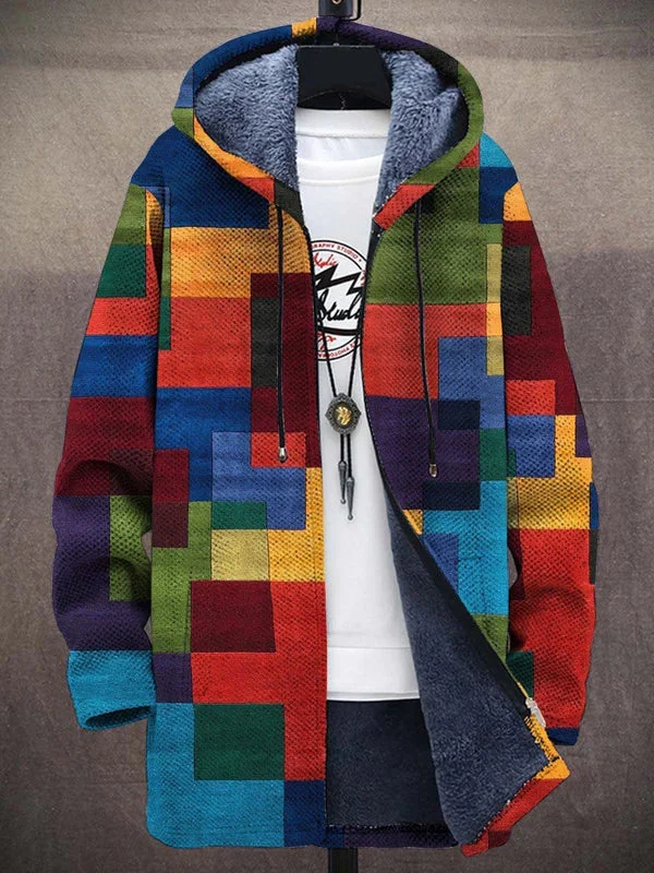 Delilah™ - Luxuriöse Kunstinspirierte Kapuzenjacke mit Reißverschluss - Image 2
