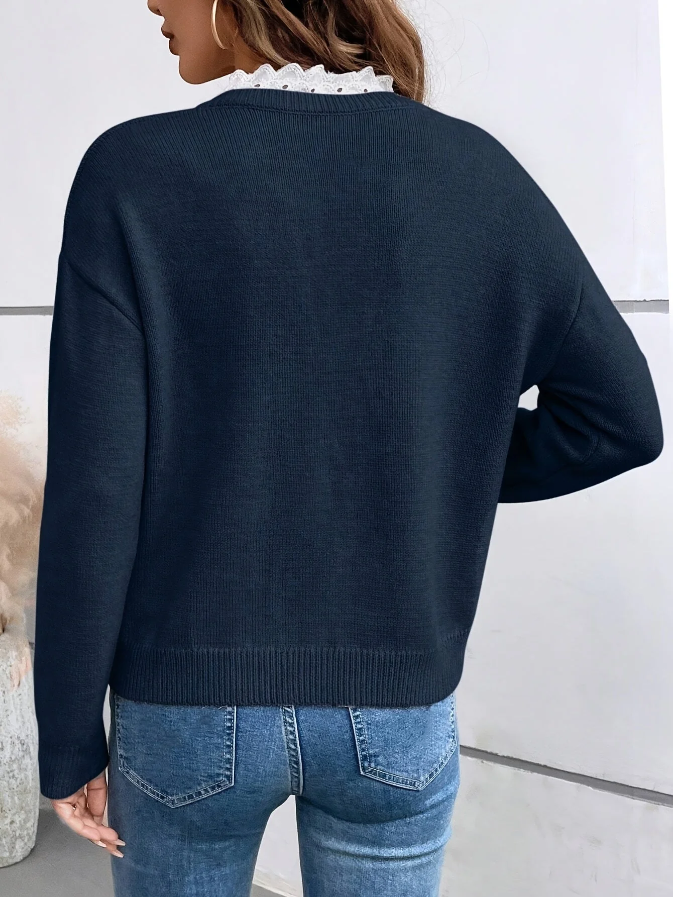 Elacora™ – Elegante Bluse mit Spitzendetails - Image 2