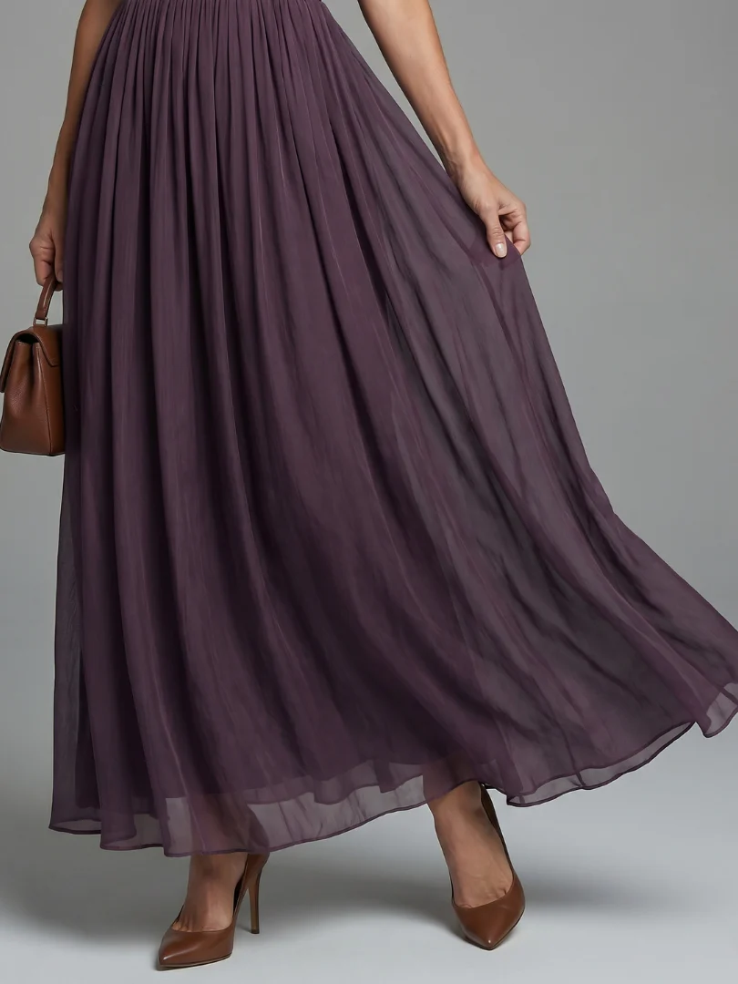 Elia - Maxikleid mit Geraffter Taille und Ausschnitt - Image 3