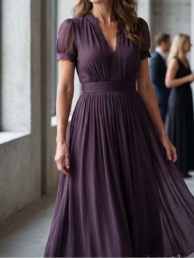 Elia - Maxikleid mit Geraffter Taille und Ausschnitt - Image 5