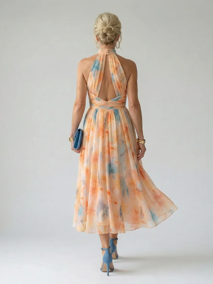 Elin - Midi-Kleid mit Halterneck - Image 3