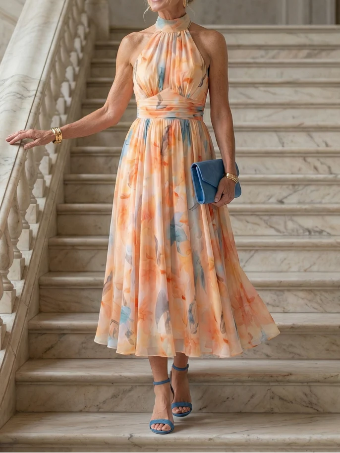 Elin - Midi-Kleid mit Halterneck - Image 4