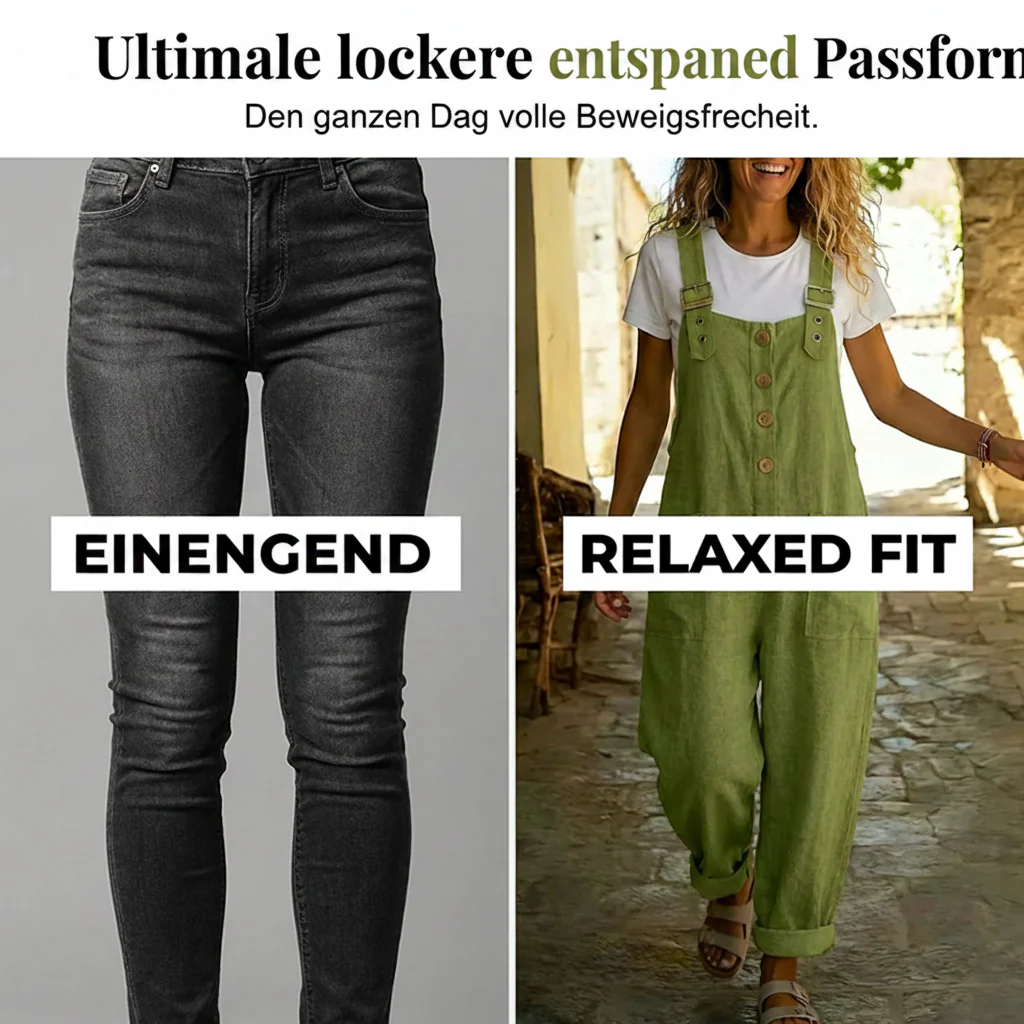 Elma™ - Lässige Locker Sitzende Latzhosen für Damen - Image 10