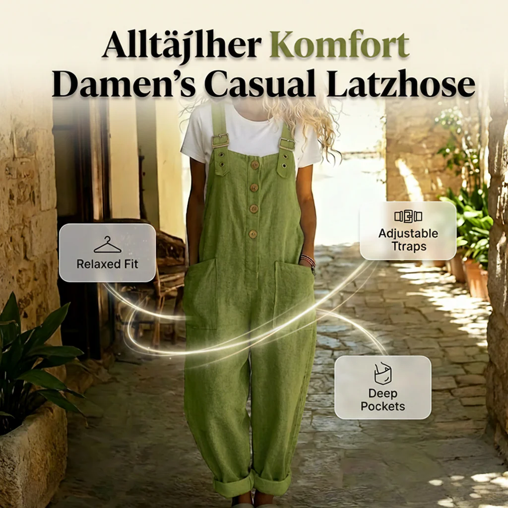 Elma™ - Lässige Locker Sitzende Latzhosen für Damen - Image 3