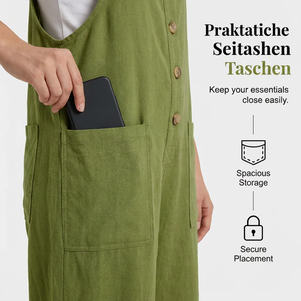 Elma™ - Lässige Locker Sitzende Latzhosen für Damen - Image 6