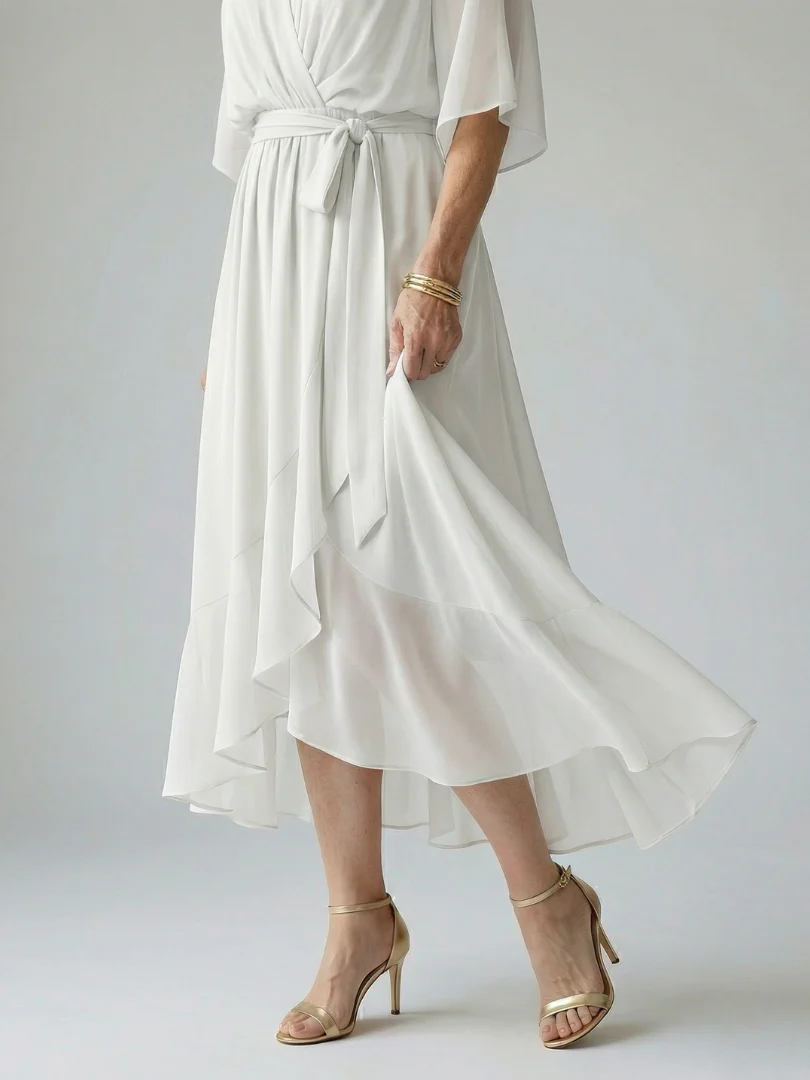 Elric - Midi Drapierte Robe - Image 9