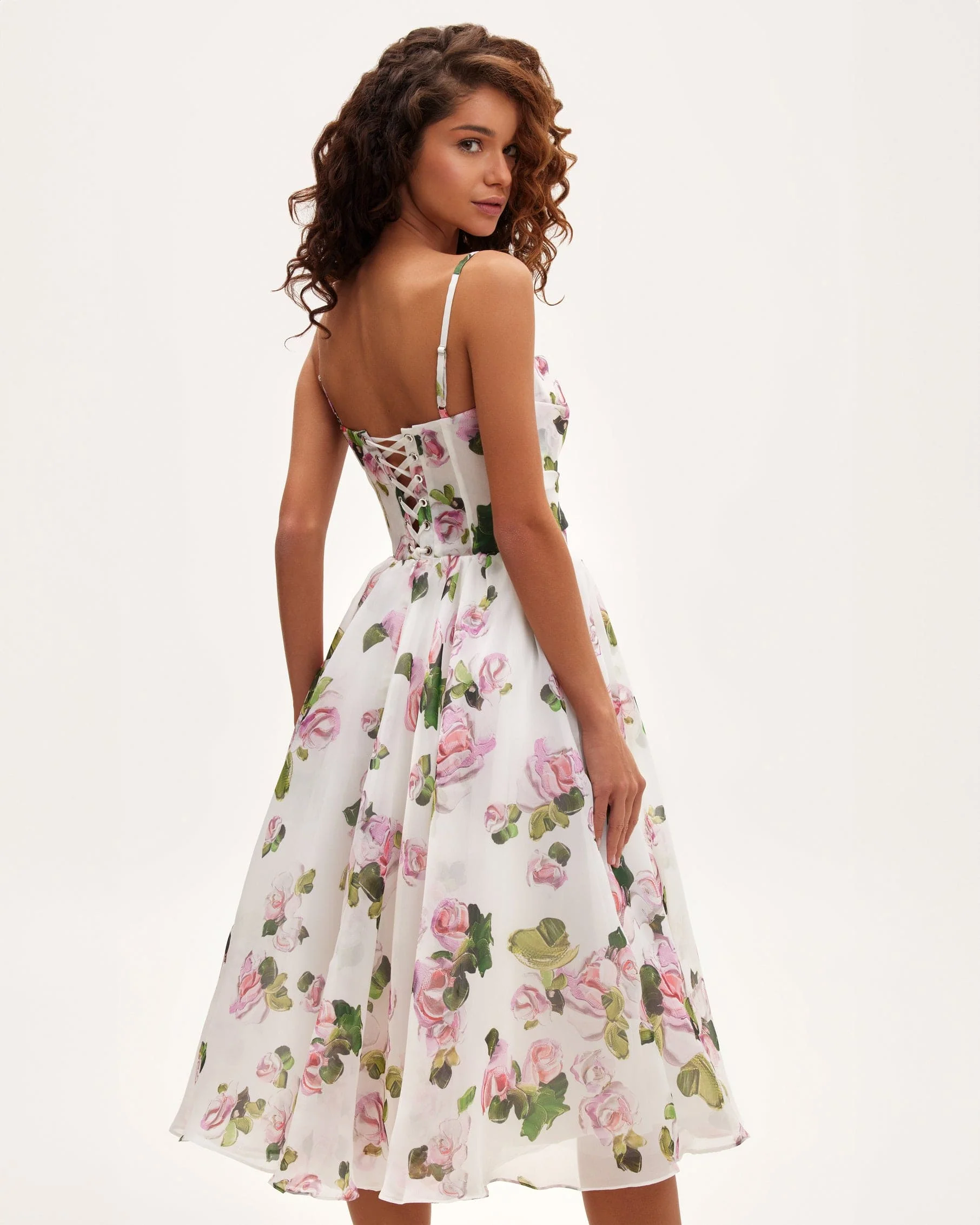 Emery - Midi Blumen Kleid - Image 10