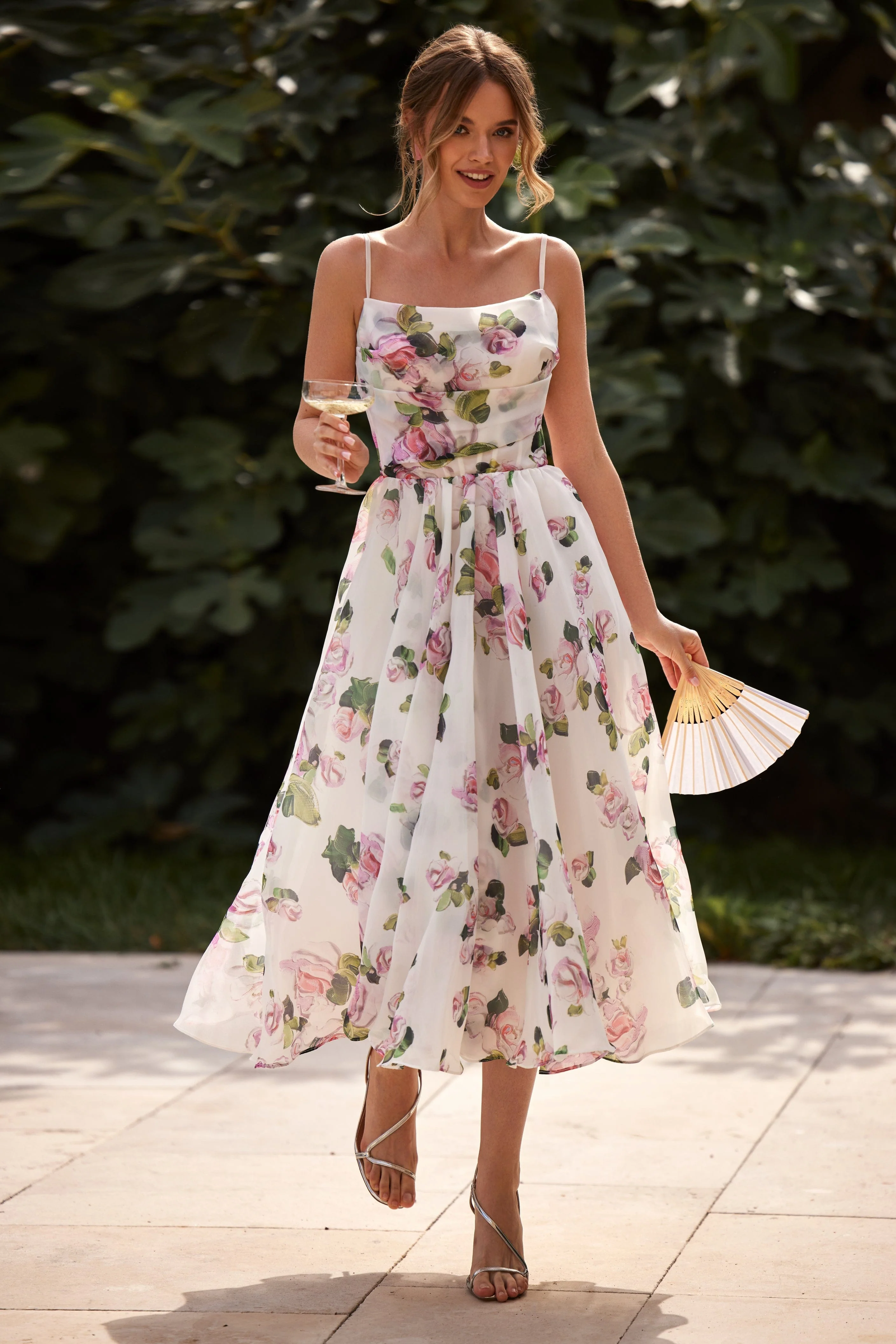 Emery - Midi Blumen Kleid - Image 13