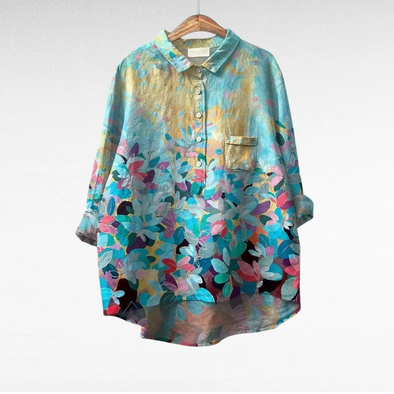 Eulalie - Elegantes Blumenshirt