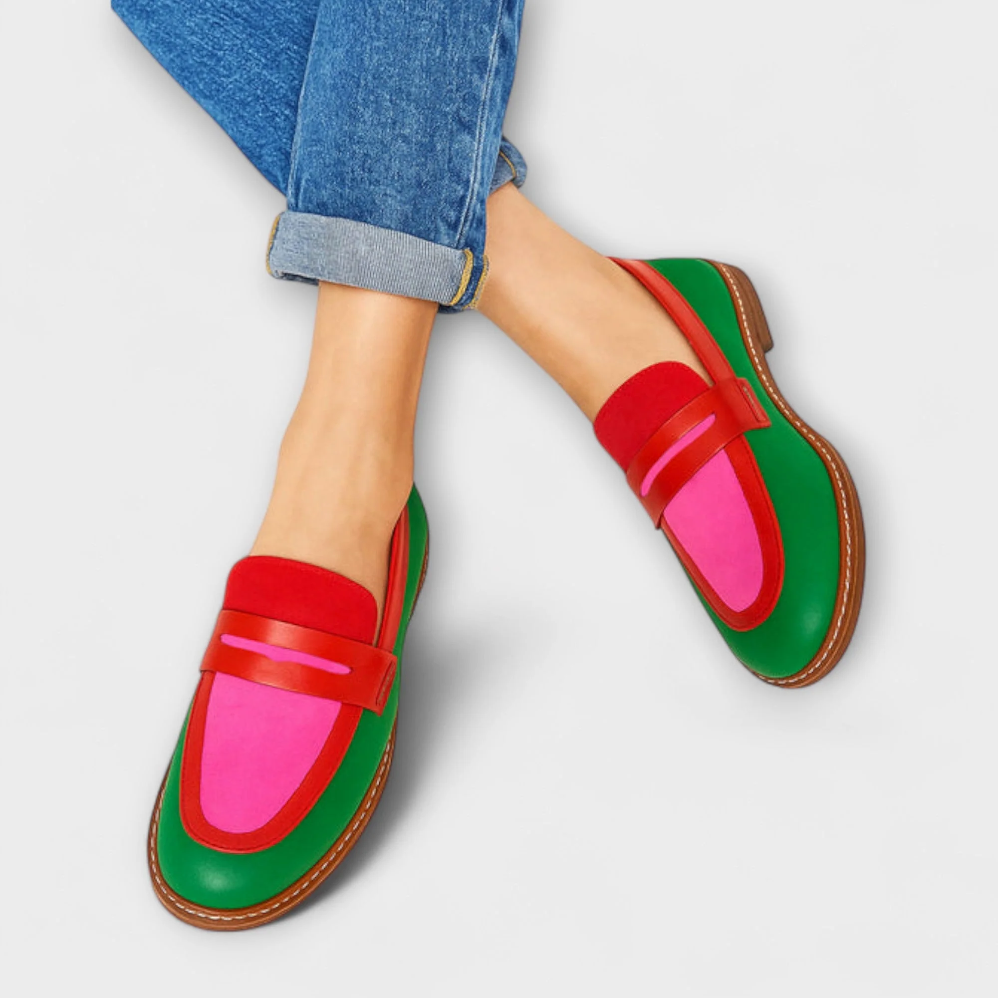 Eva™ - Kleurblok Freizeitstil Slipper