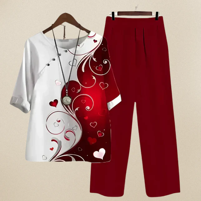 Evania™ – Elegantes und luftiges Set mit Bluse und Hose - Image 10