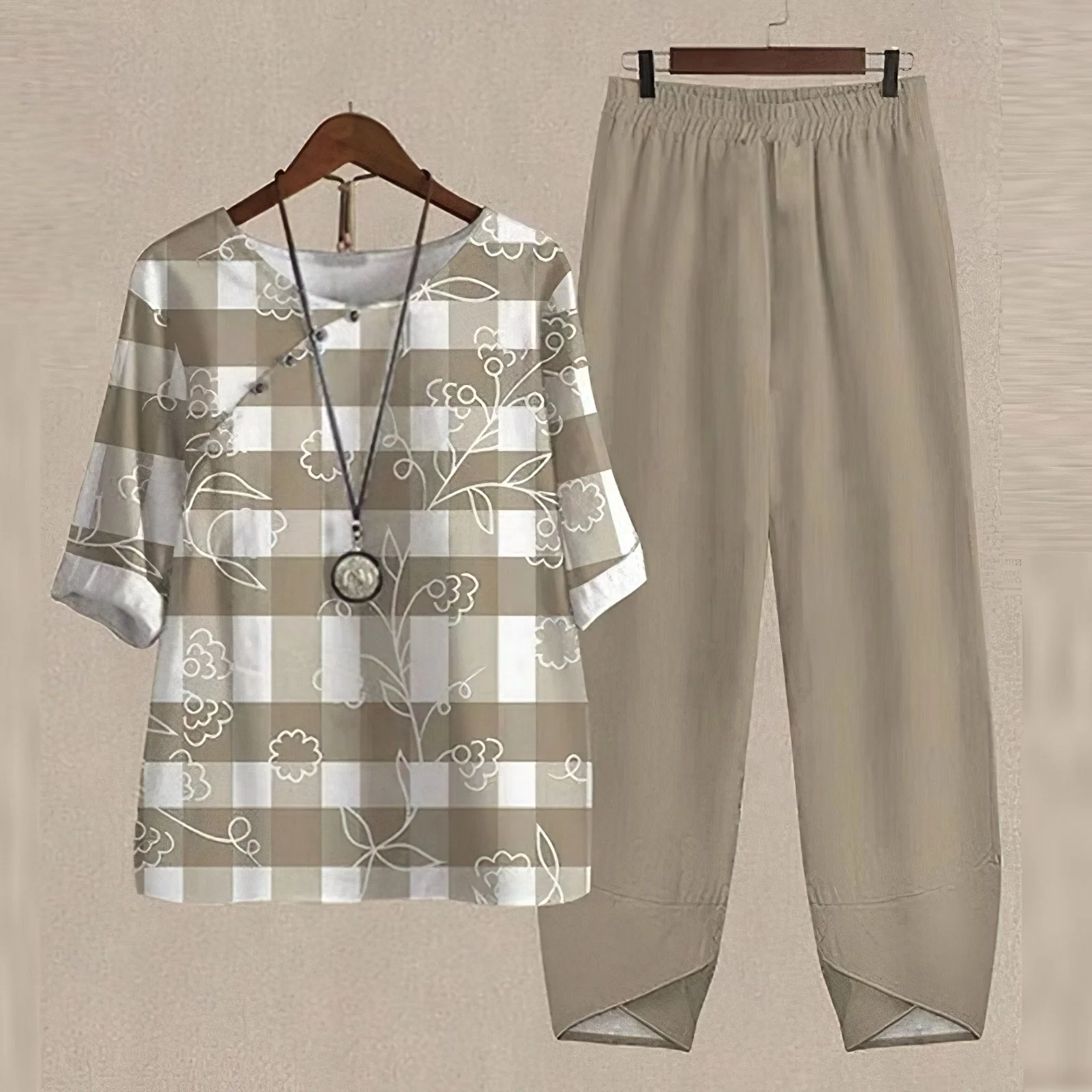 Evania™ – Elegantes und luftiges Set mit Bluse und Hose - Image 4